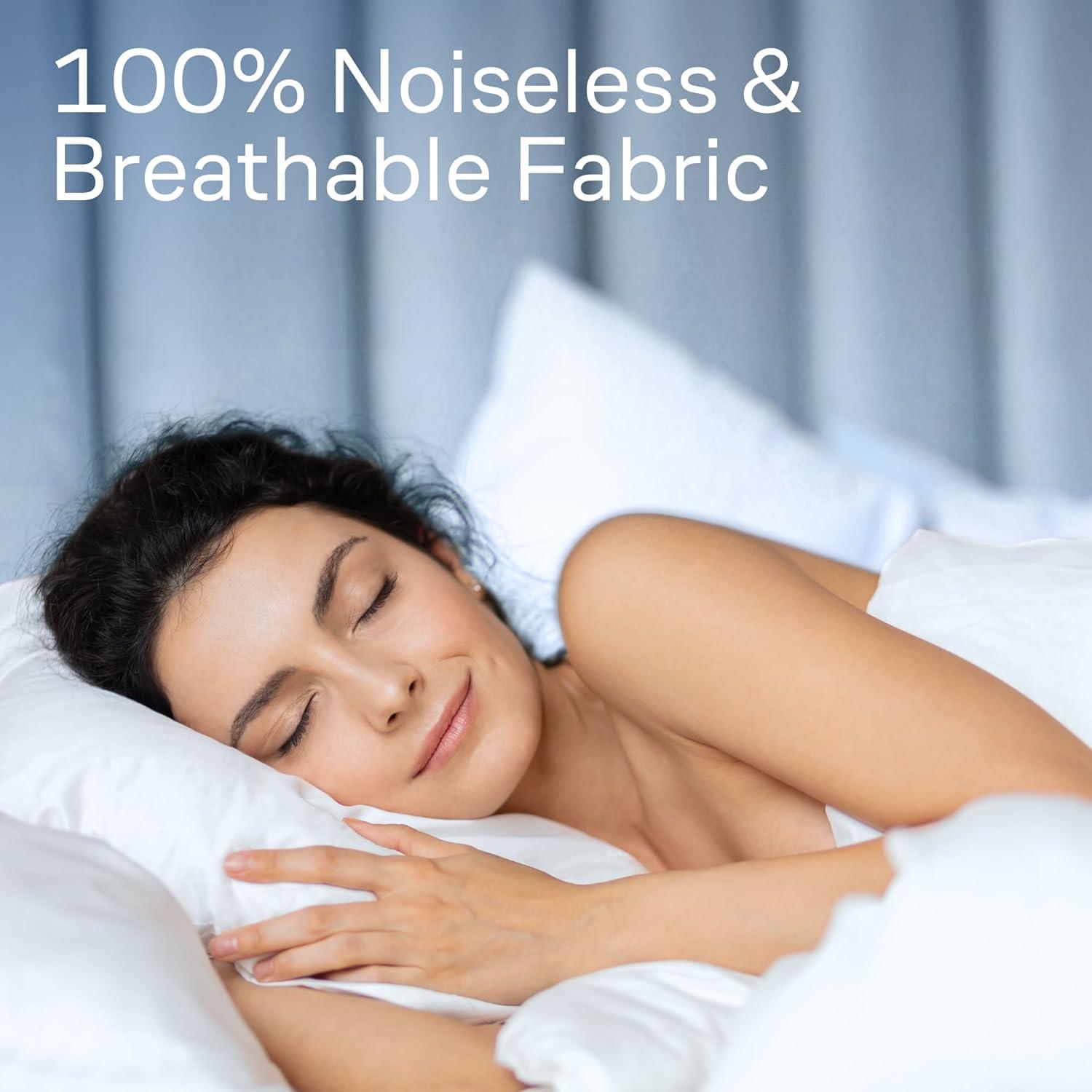 image:image100 Cotton 4Pack Pillow Protectors with Zipper King Size 100 Resistant to Stains Dust amp Dirt Washable Covers for Increased Pillow LifespanQueen