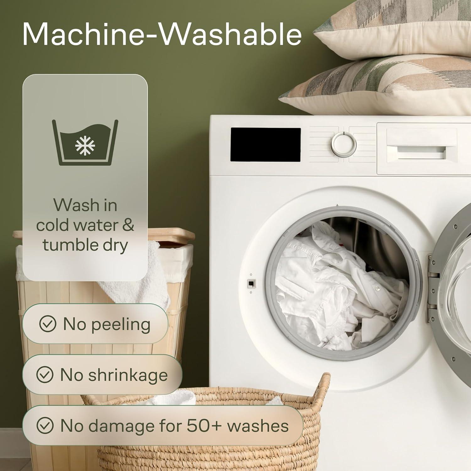 image:image100 Waterproof Twin Mattress Protector 360 Pad Protection Against Spills Stains amp Accidents for Parents amp Pet Owners Noiseless amp Cooling Viscose Made from Bamboo GreenGreen