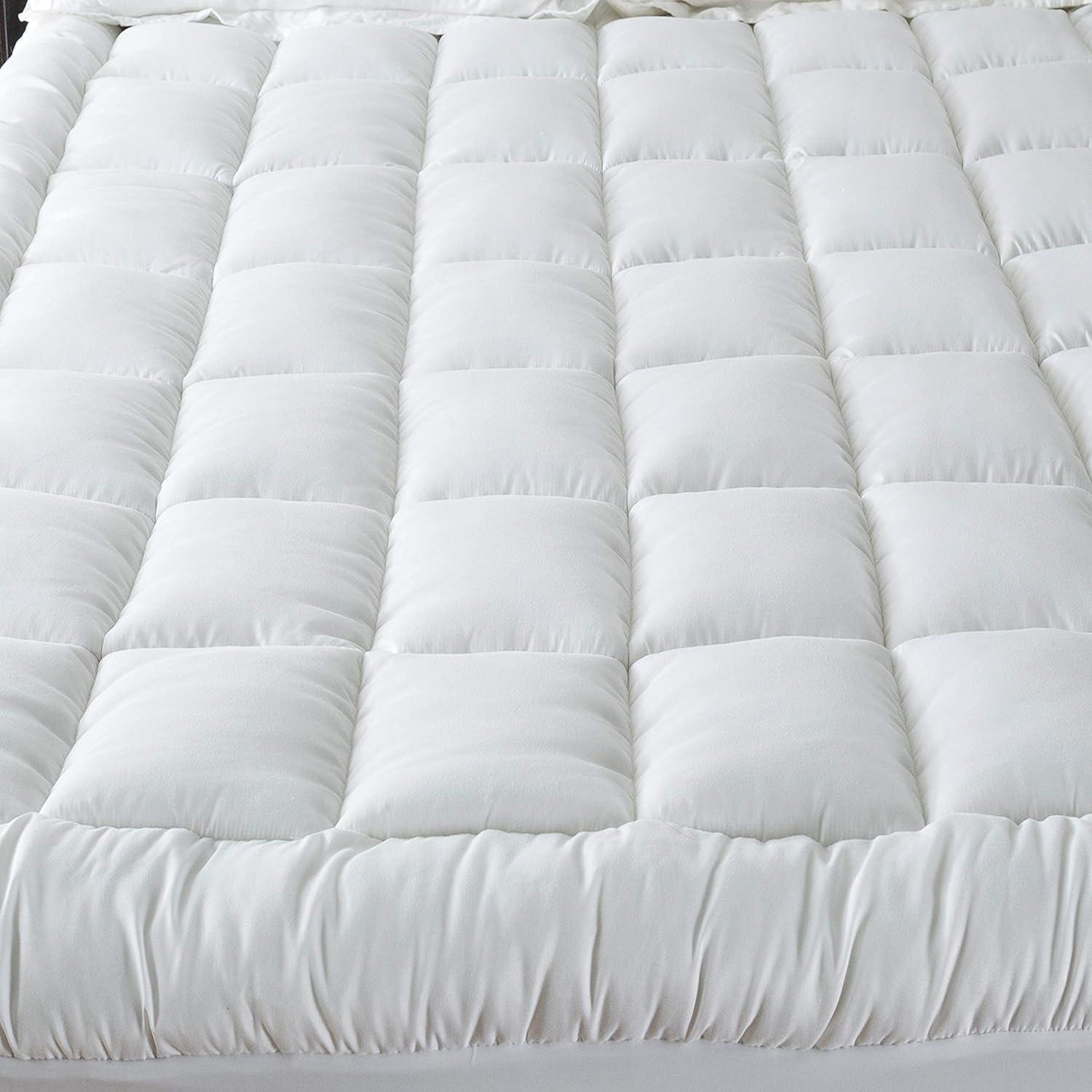 image:imageNiagara Microfiber Twin Mattress Topper Pillow Top Mattress Cover Quilted Fitted Cooling Topper for Back Pain Deep Pocket Fits 20 Inches 39x75 InchesFull