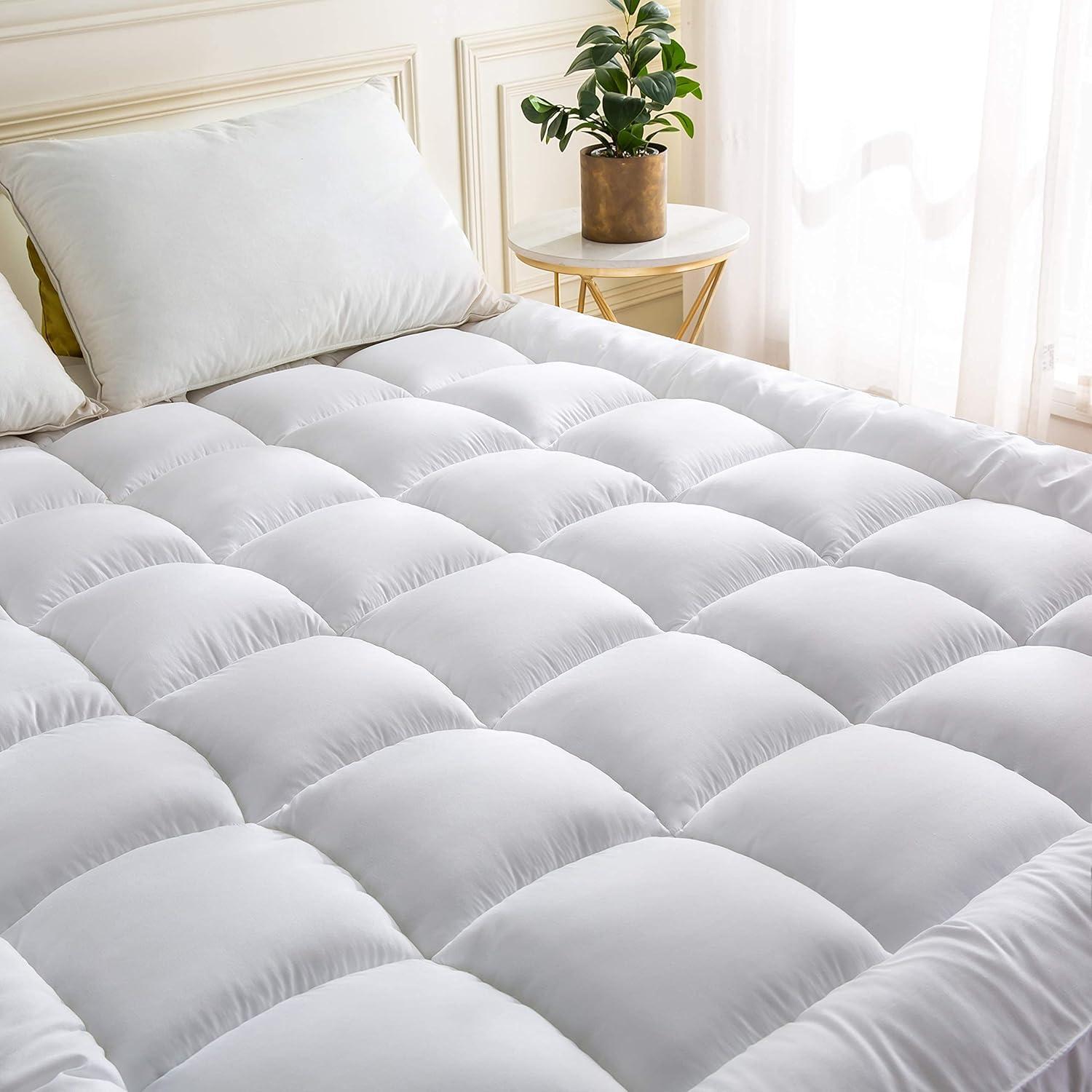 image:imageNiagara Microfiber Twin Mattress Topper Pillow Top Mattress Cover Quilted Fitted Cooling Topper for Back Pain Deep Pocket Fits 20 Inches 39x75 InchesTwin