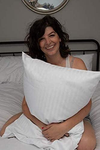 image:imageSet of 2 Pillow Protectors with Zipper Standard Size 100 Resistant to Stains Dust amp Dirt Washable Covers for Increased Pillow LifespanQueen