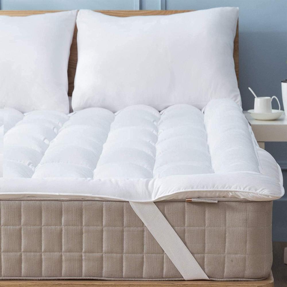 image:imageUltra Soft Twin Mattress Topper CloudLike Mattress Pad for Back Pain Relief Breathable Cooling Material for Hot Sleepers Dark White