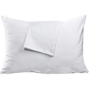 Niagara 2 Pack Queen Pillow Protectors with Zipper, Premium Cotton Sateen Blend Tight Weave Lab Tested Non Noisy Zip Covers Breathable Non Crinky (20×30 Inches)(King)