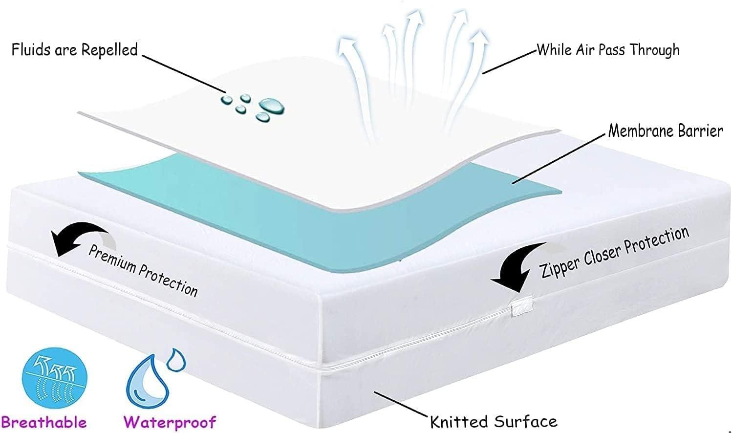 image:imageNiagara Cotton Mattress Pad Full 54x75 Non Noisy Cooling Breathable Ultra Plush Absorbent Protector Extra Deep Fits 20 Inches Deep MattressPolyester